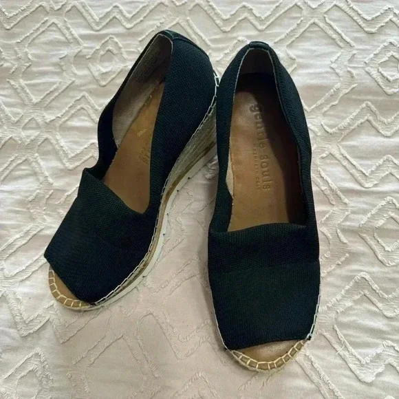 Gentle Souls Womens Elyssa Black Espadrilles Size 6 Medium SUPER COMFORTABLE - Picture 10 of 11